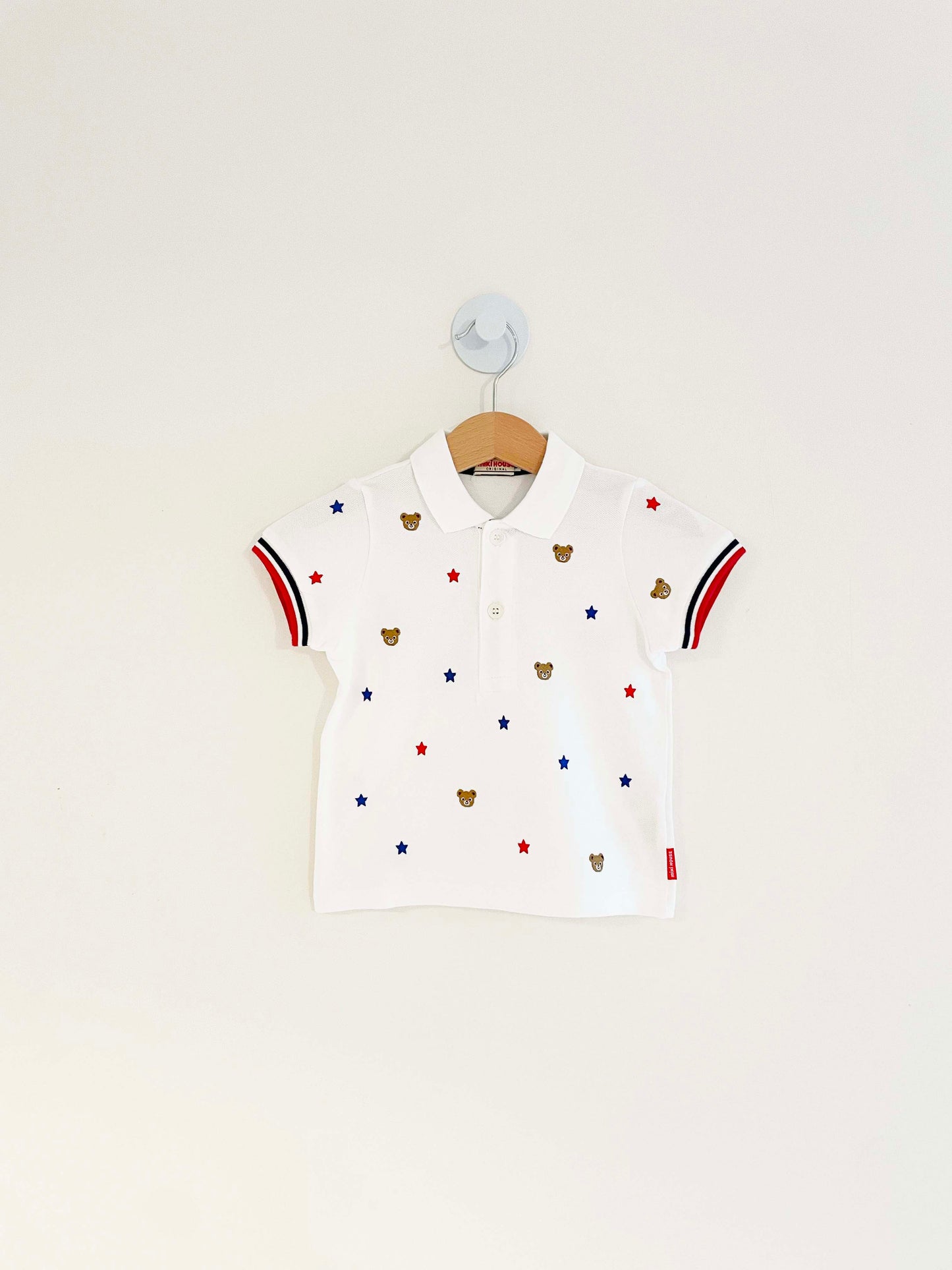 Miki House Short Sleeve Collared Shirt / 12-18M