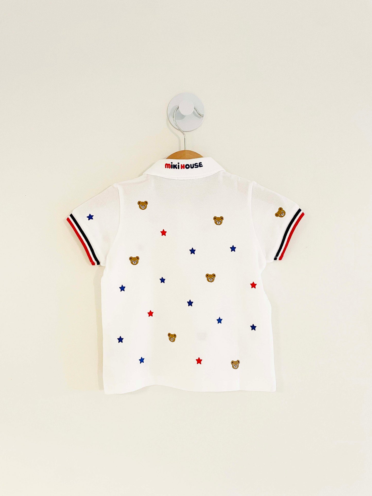 Miki House Short Sleeve Collared Shirt / 12-18M