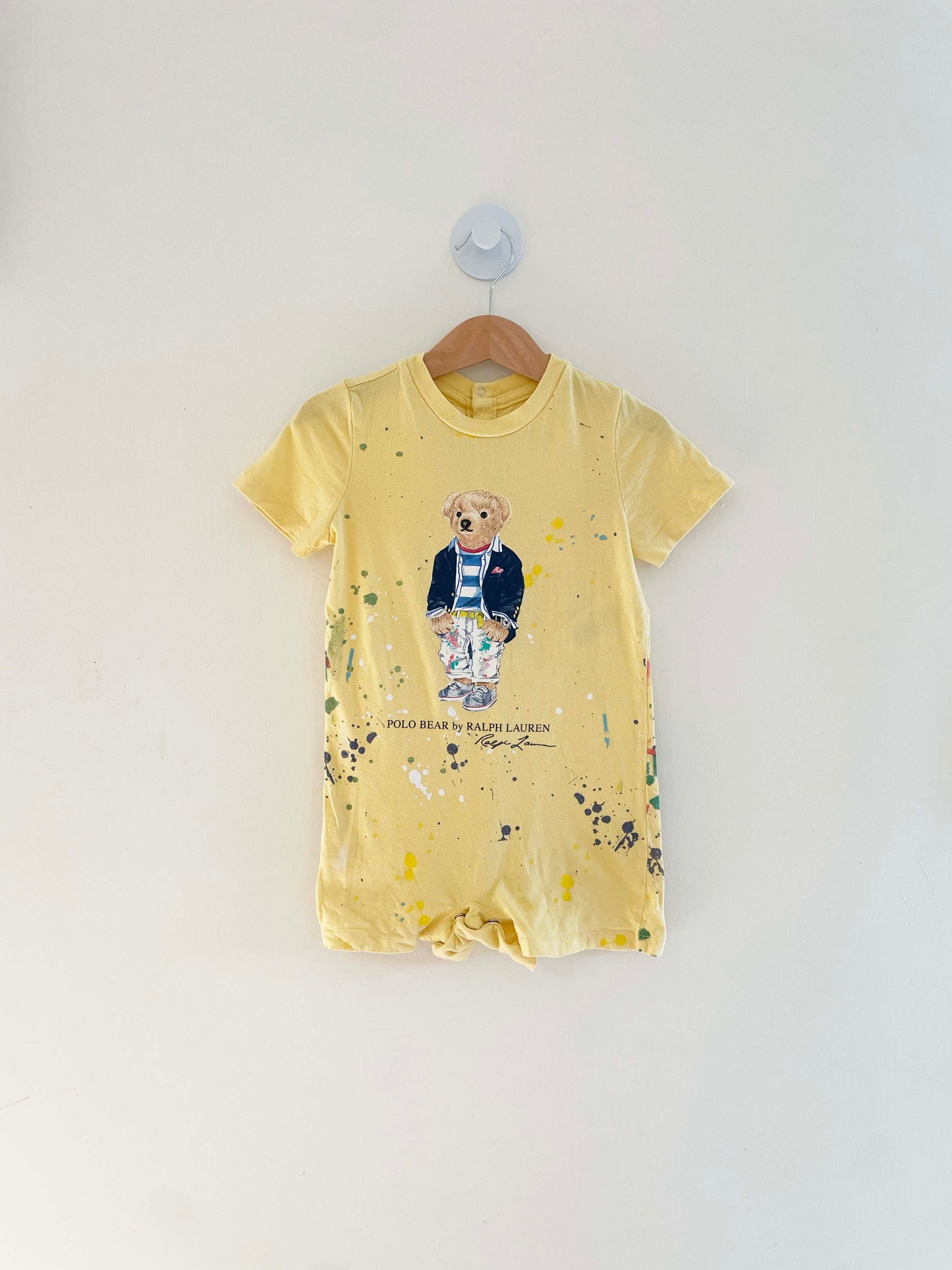 Ralph Lauren Paint Splatter Onesie / 24M