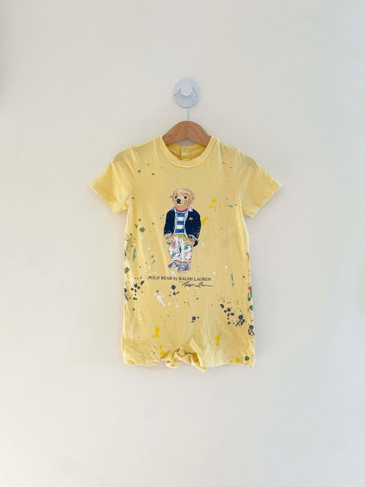 Ralph Lauren Paint Splatter Onesie / 24M