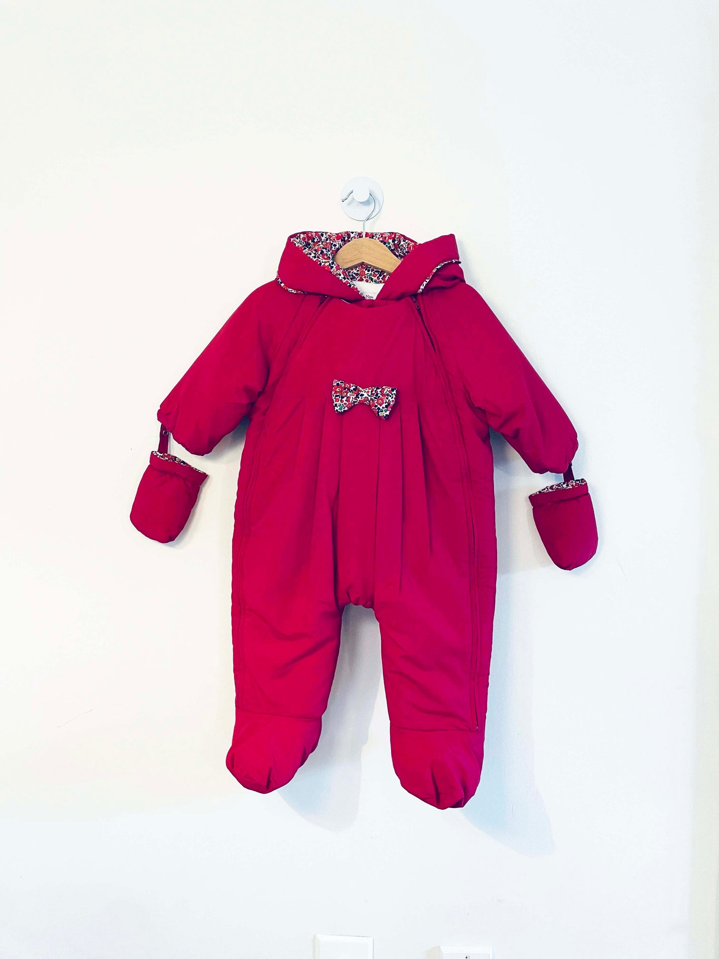 Jacadi x Liberty London Puffer Snowsuit / 12M