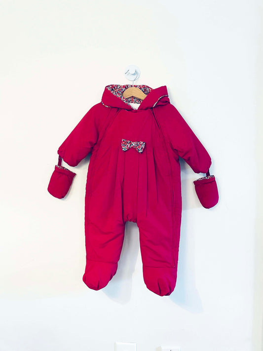 Jacadi x Liberty London Puffer Snowsuit / 12M