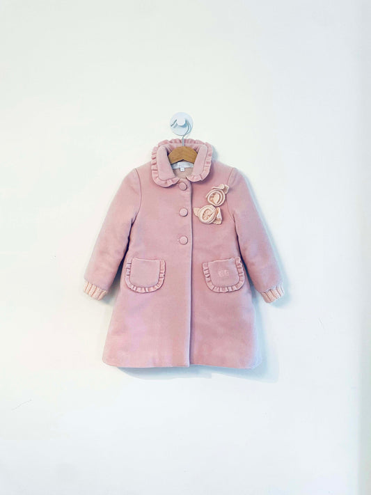 Tartine et Chocolat Peacoat w/ Floral Detail / 18M