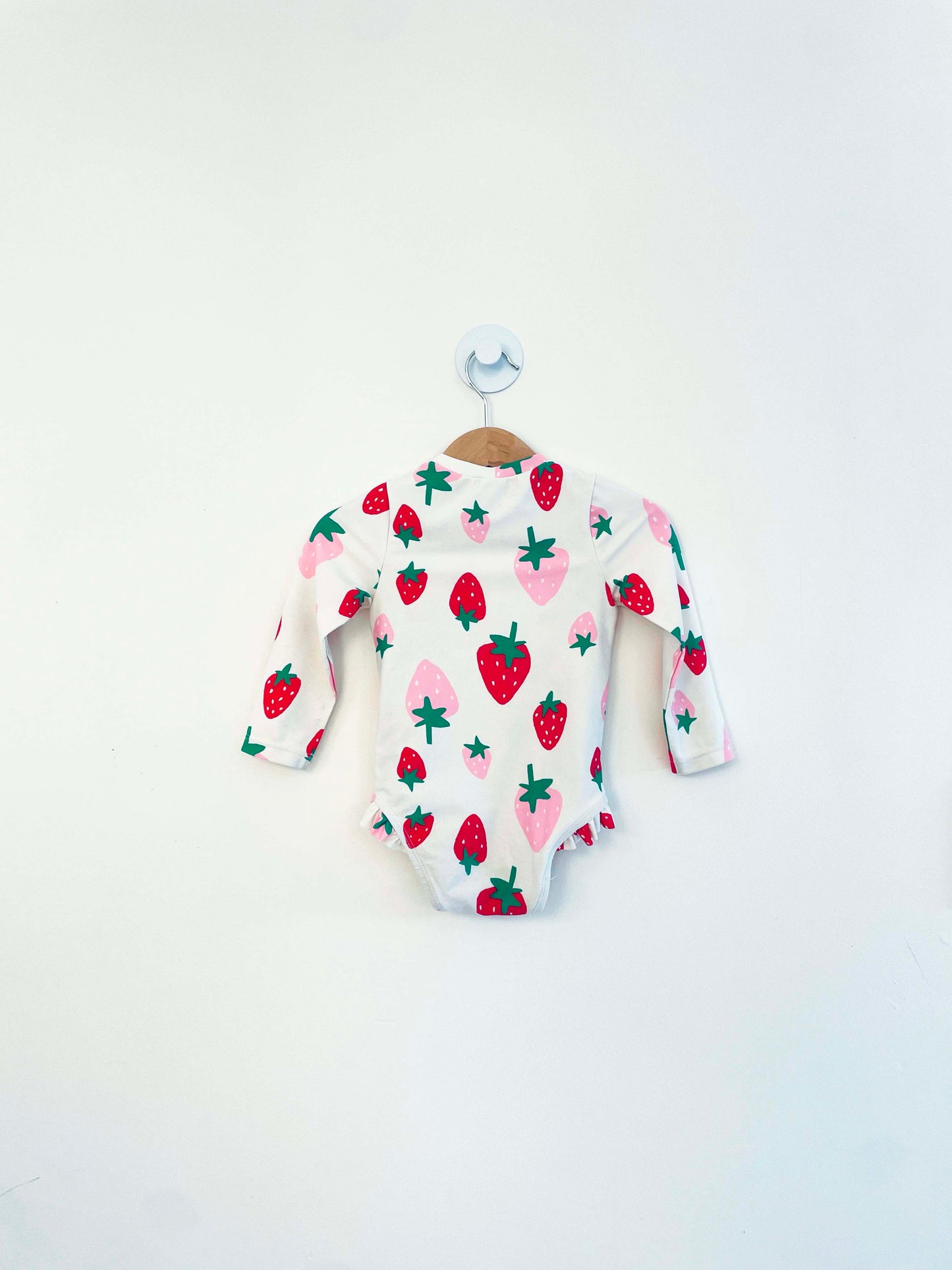Old Navy One Piece Swimsuit w/ Long Sleeves / 12-18M