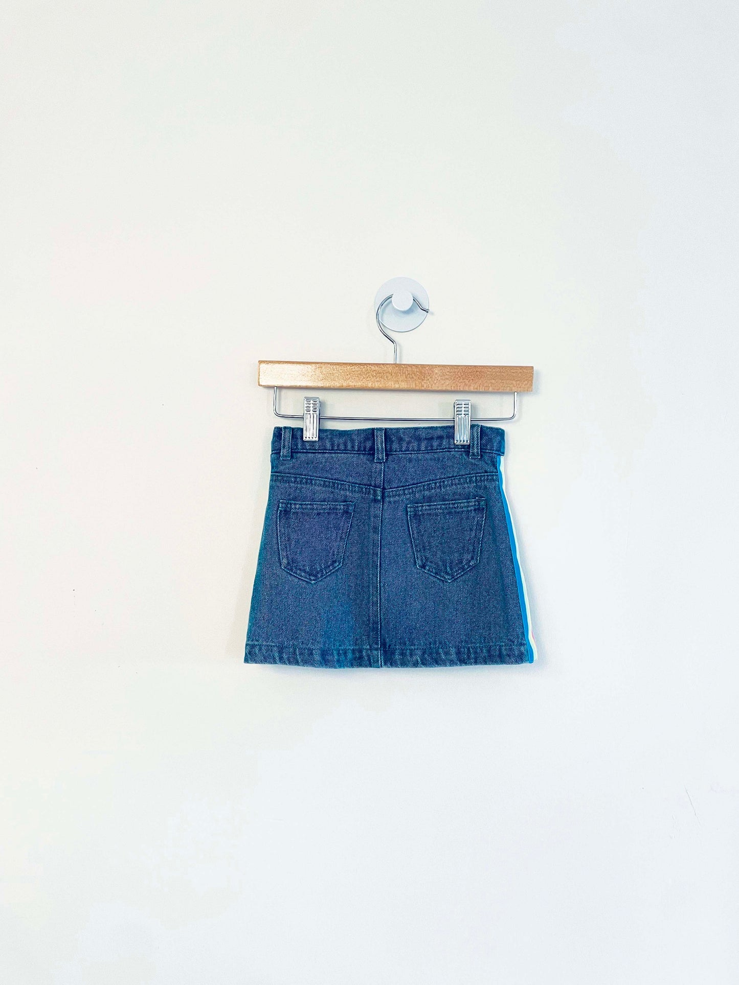 Disney Denim Skirt w/ Patches / 3Y