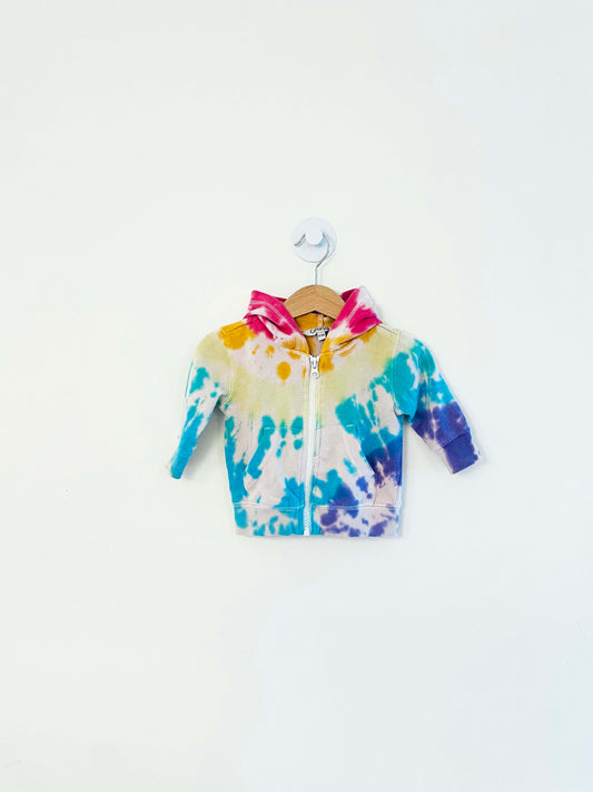 Assorted Brands Tie-Dye Zip Hoodie / 0-3M