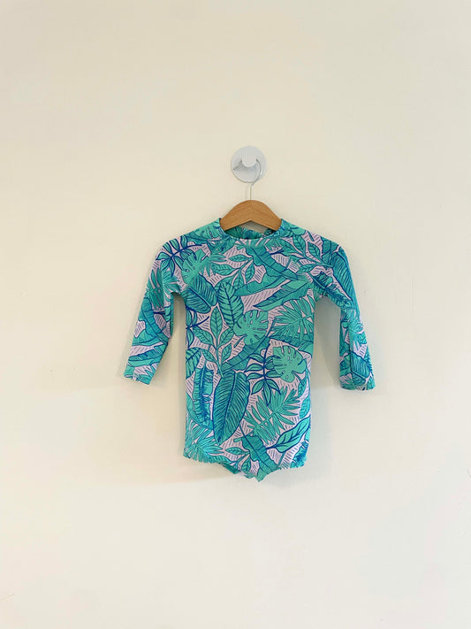 Cat & Jack One Piece Swimsuit w/ Long Sleeves / 18M