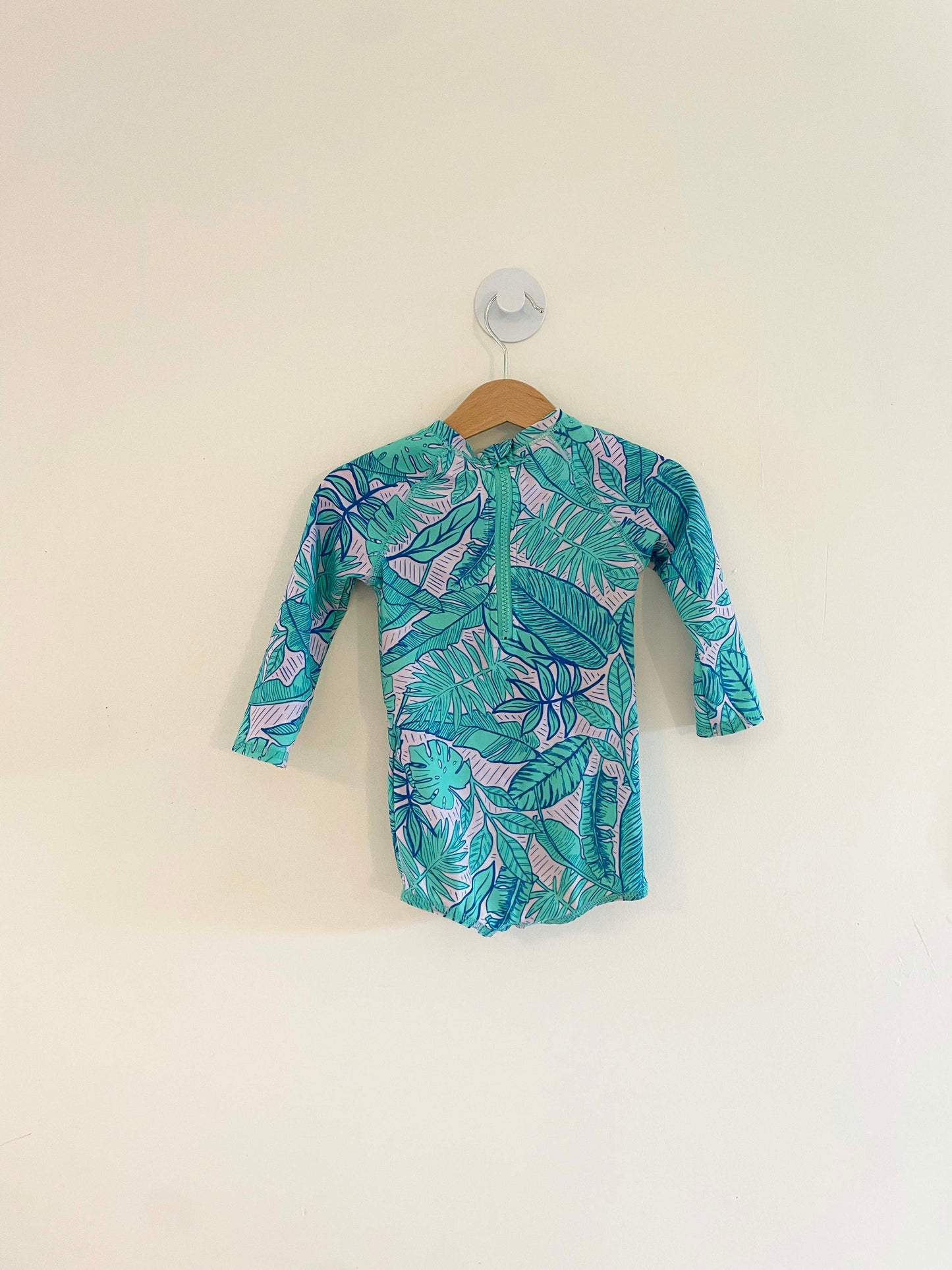 Cat & Jack One Piece Swimsuit w/ Long Sleeves / 18M