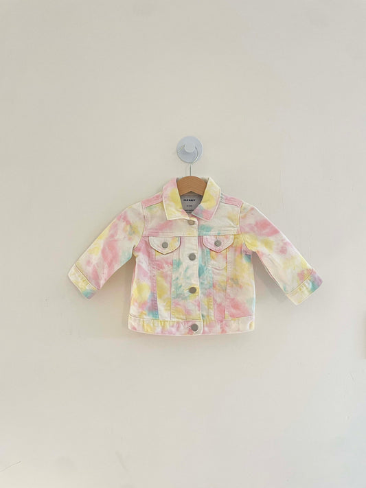 Old Navy Tie-Dye Denim Jacket / 12-18M
