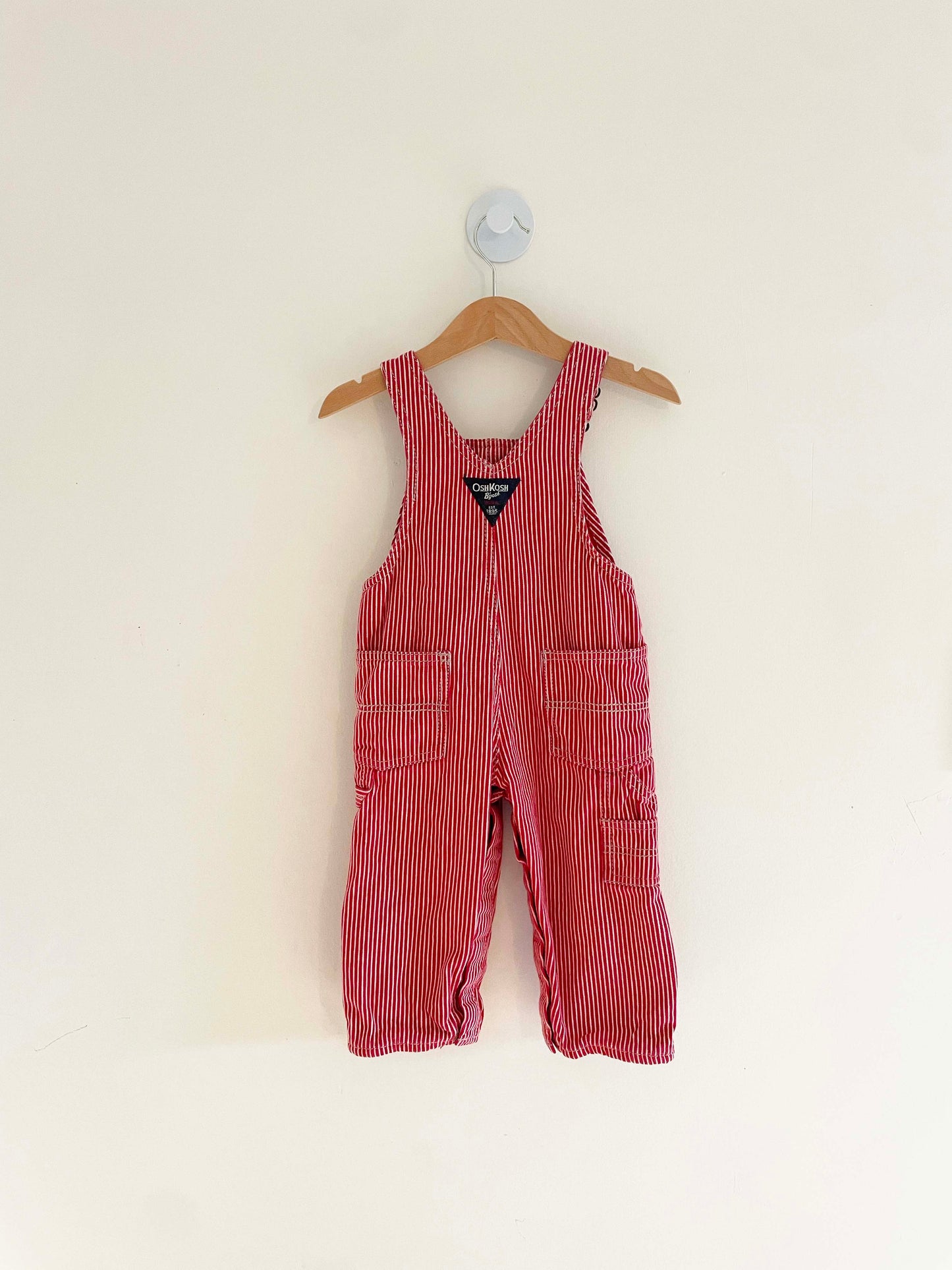 Oshkosh B'Gosh Striped Overall / 18M
