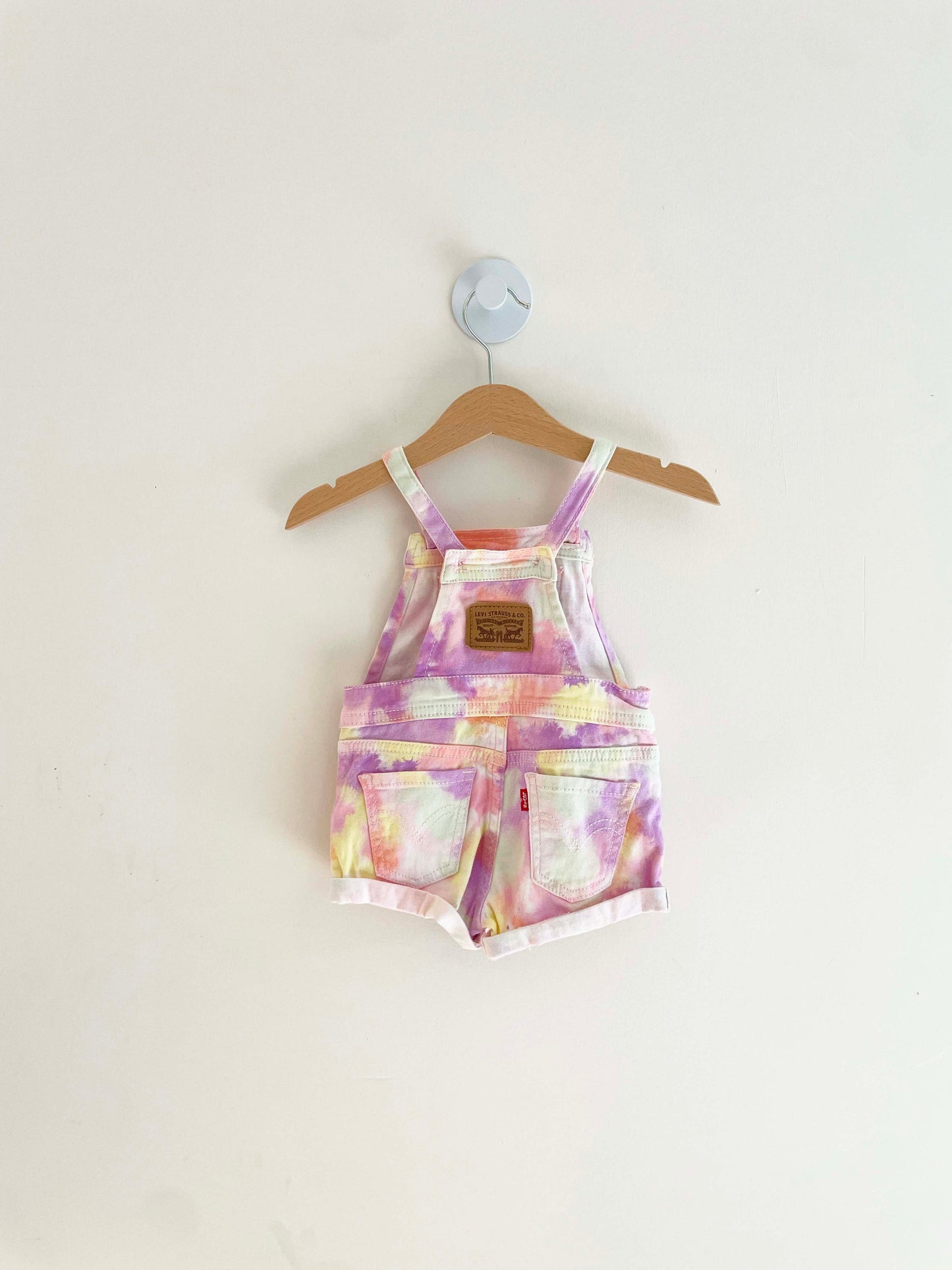 Levi's Tie-Dye Short Overalls / 6M