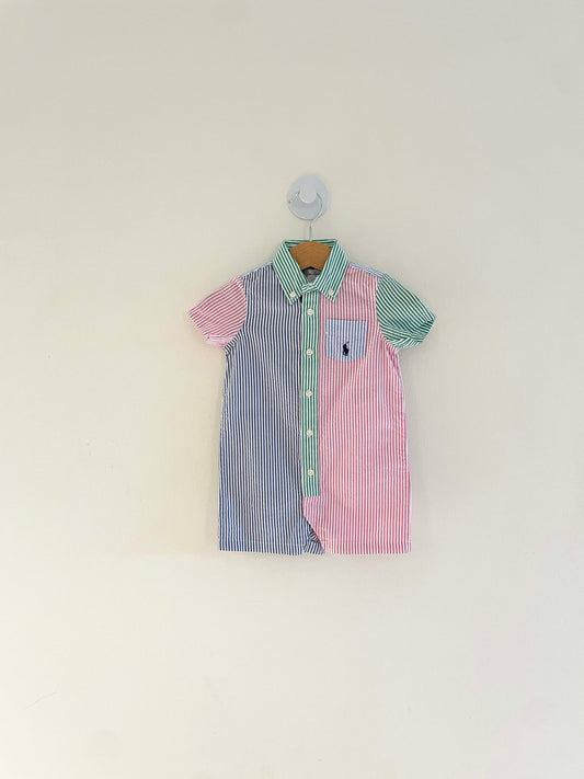Ralph Lauren Striped Romper / 6M