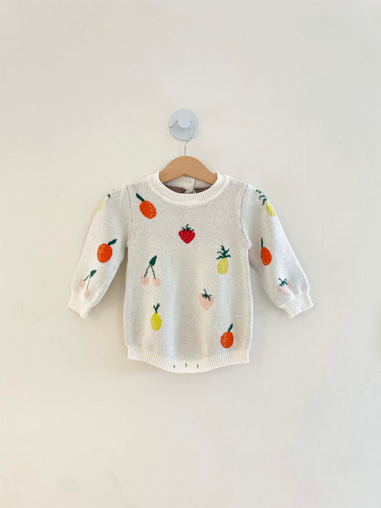 Assorted Brands Fruit Sweater Onesie / 3-6M