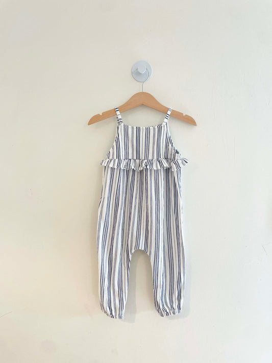 Assorted Brands Striped Jumpsuit / 12M