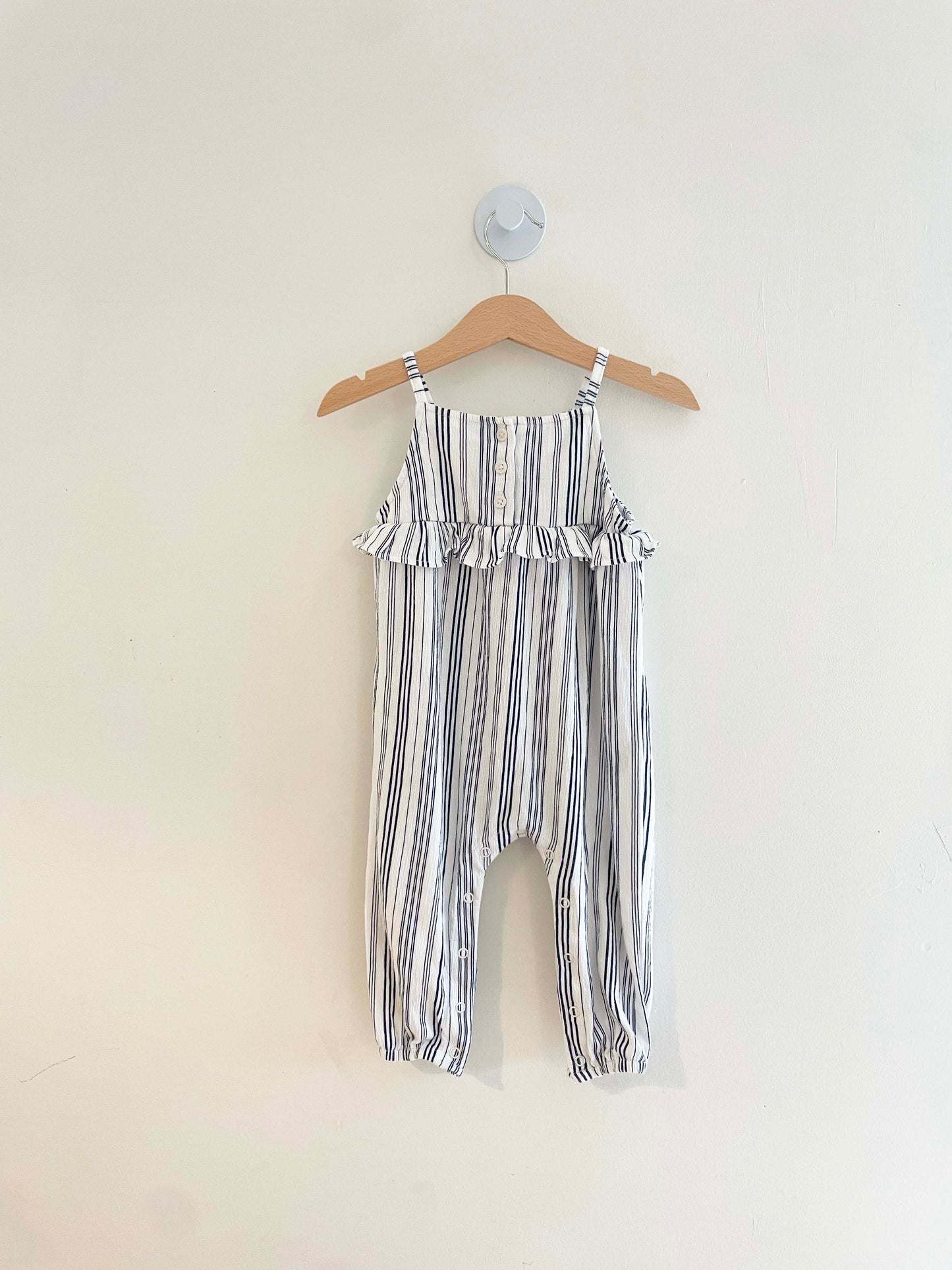 Assorted Brands Striped Jumpsuit / 12M