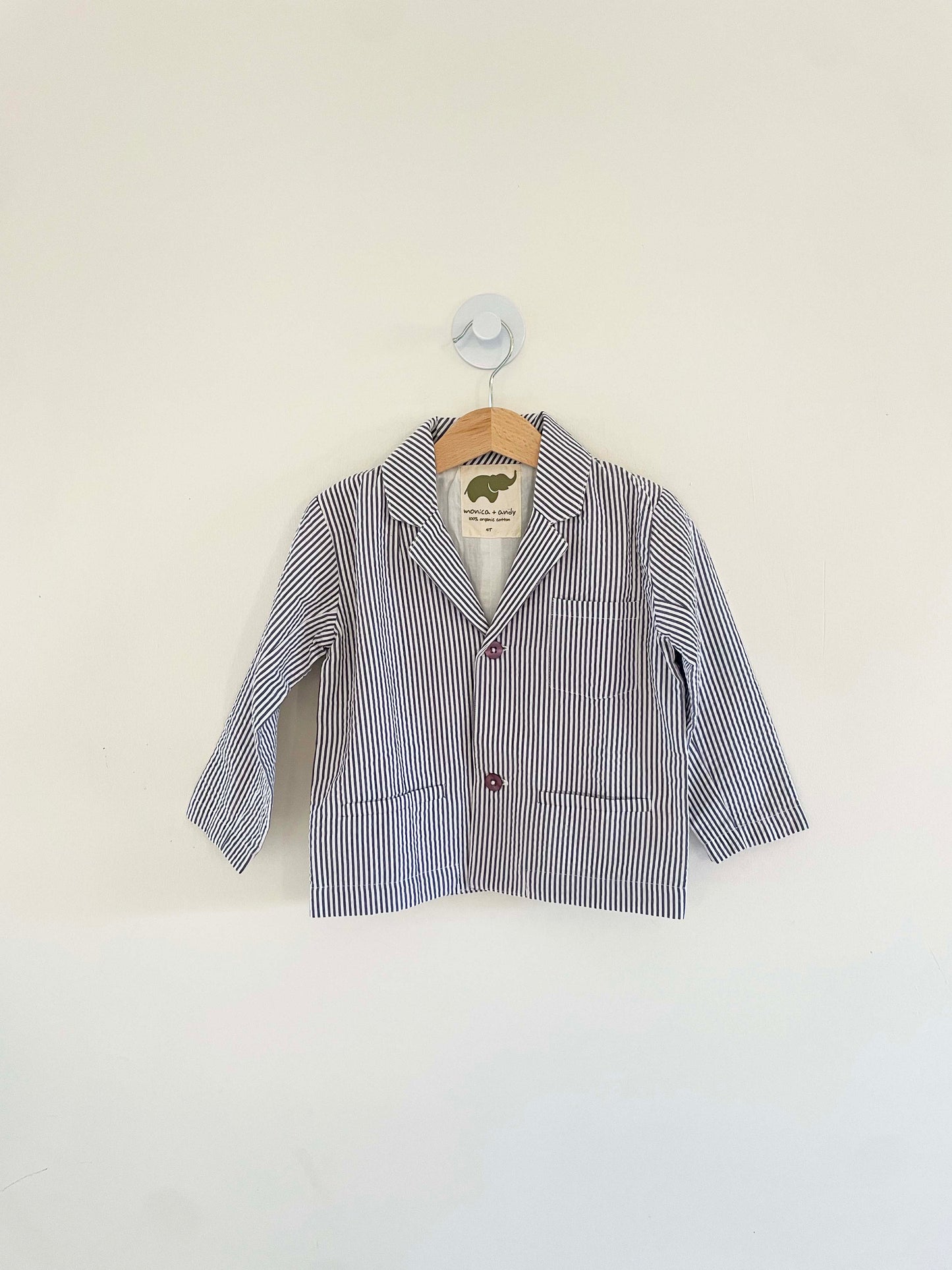 Monica + Andy Pin Striped Blazer / 4Y