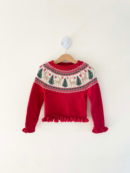 Tahari Fair Isle Sweater / 5-6Y