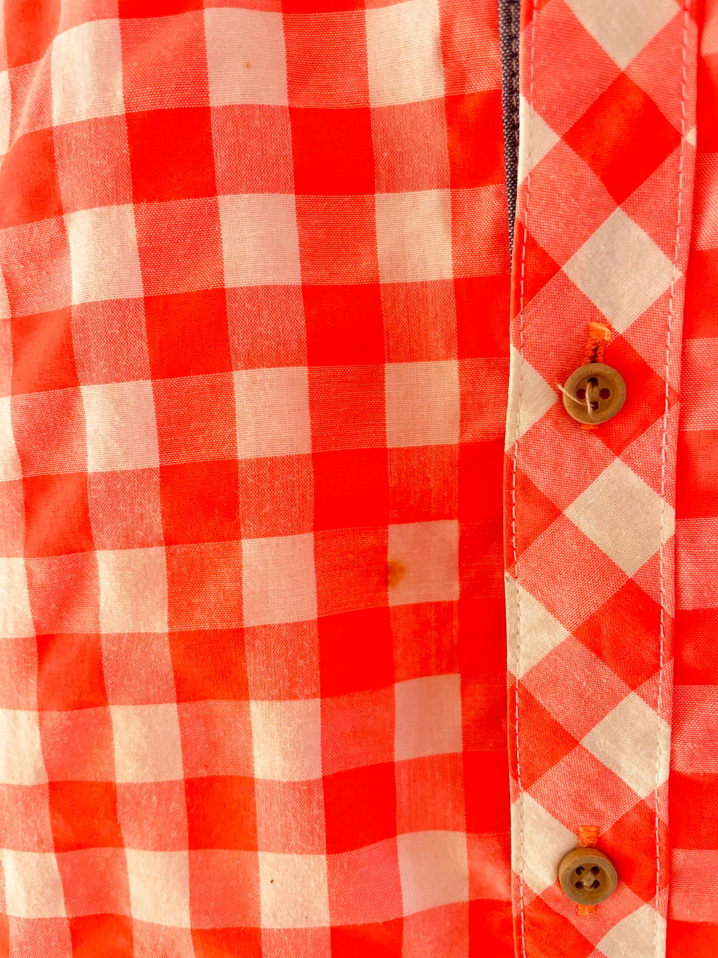 Egg Plaid Button Down Shirt / 2Y