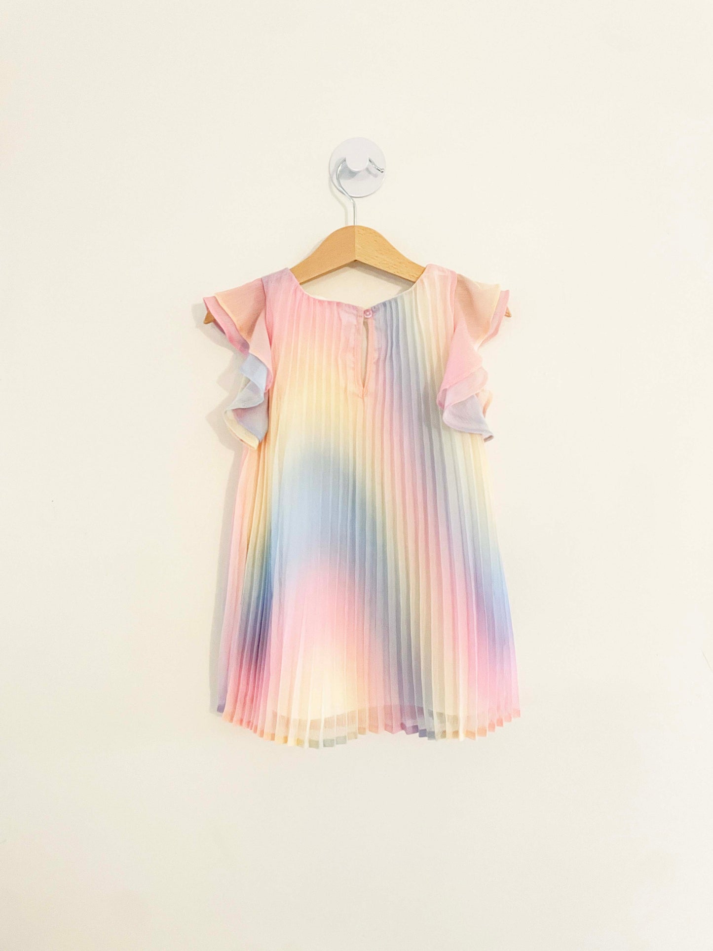 H&M Pleated Rainbow Dress / 2Y