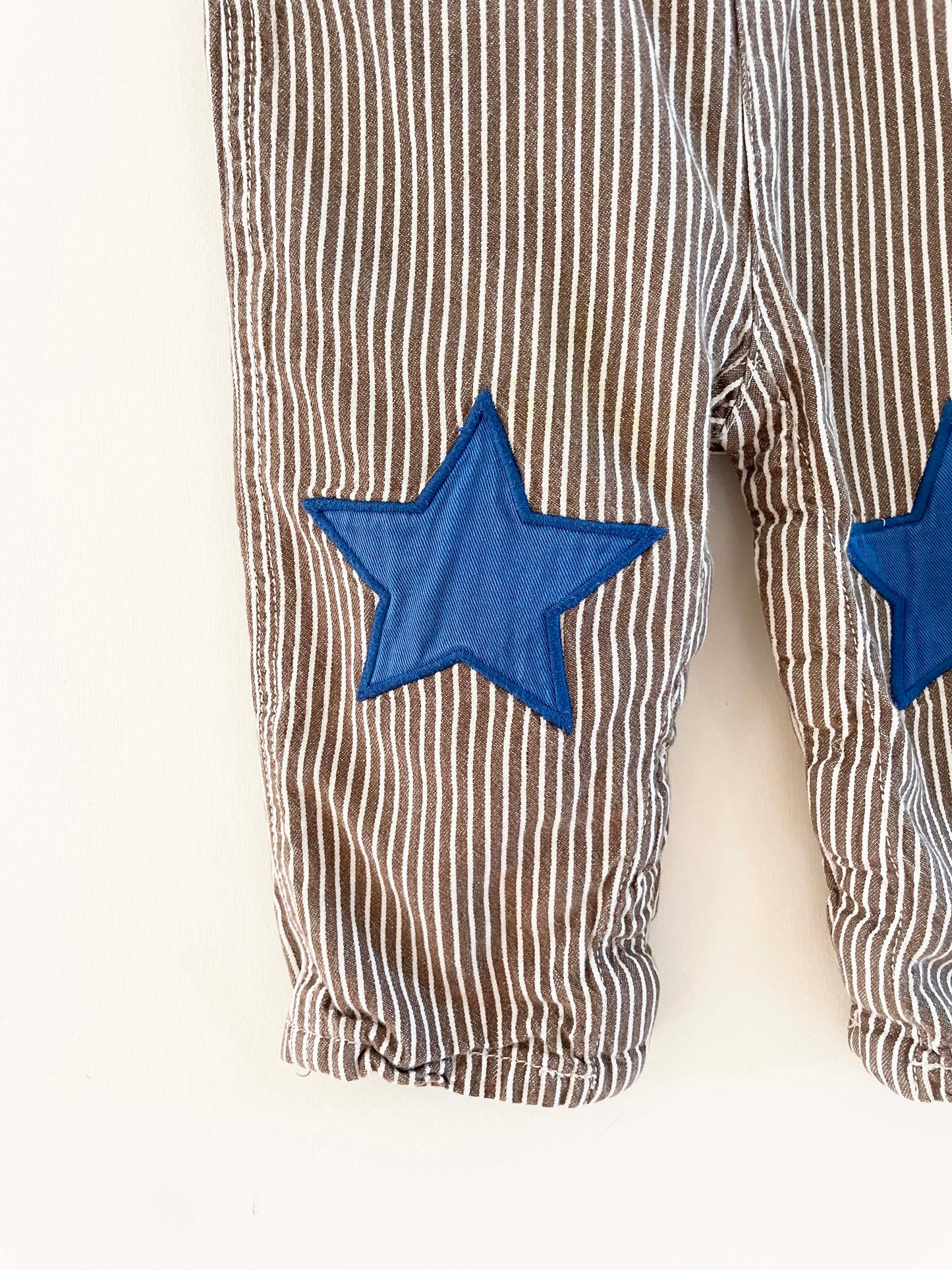 Baby Boden Striped Overalls / 18-24M