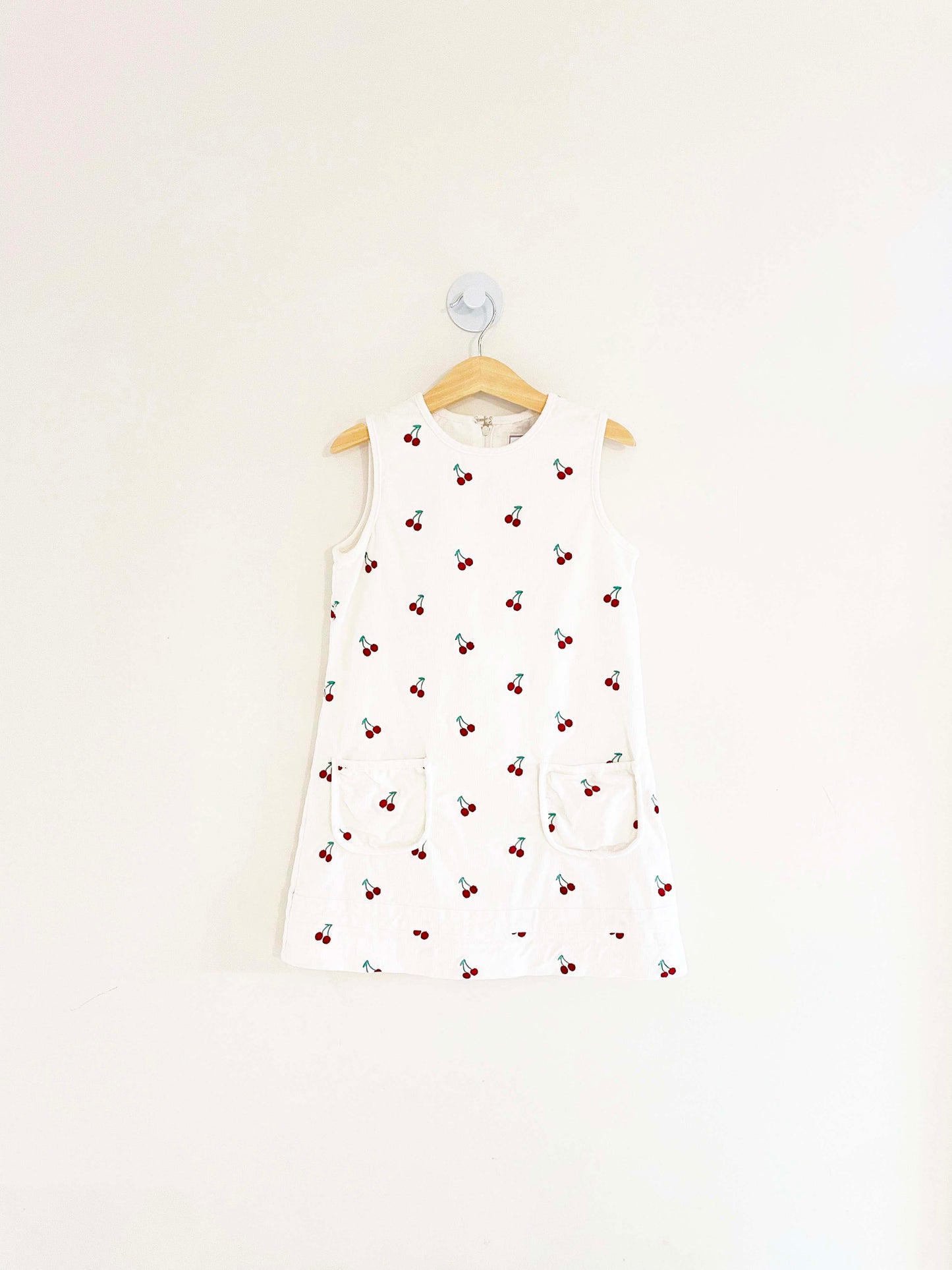 Assorted Brands Corduroy Embroidered Cherry Dress / 6Y