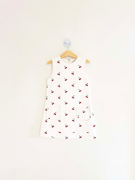 Assorted Brands Corduroy Embroidered Cherry Dress / 6Y