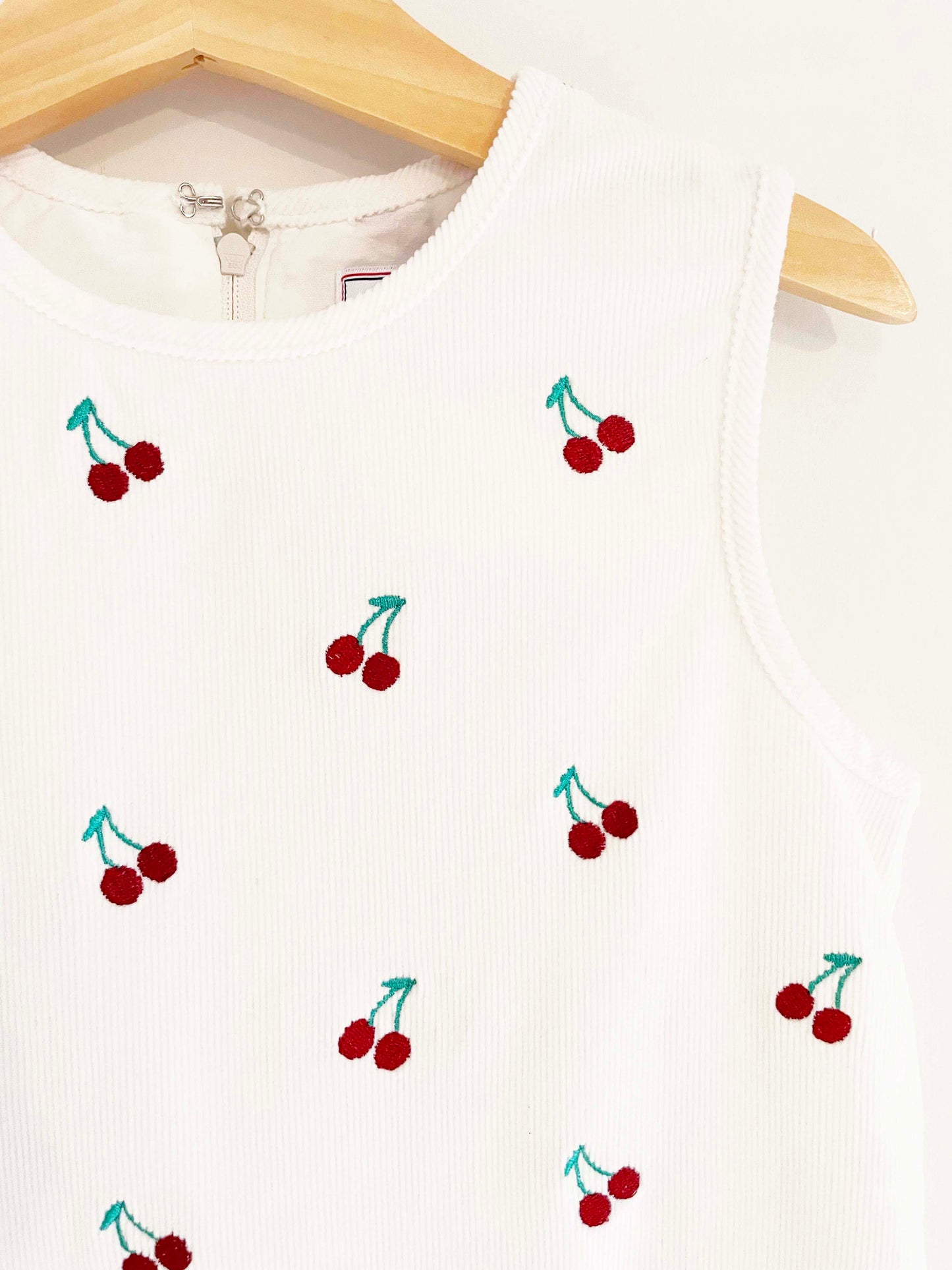 Assorted Brands Corduroy Embroidered Cherry Dress / 6Y