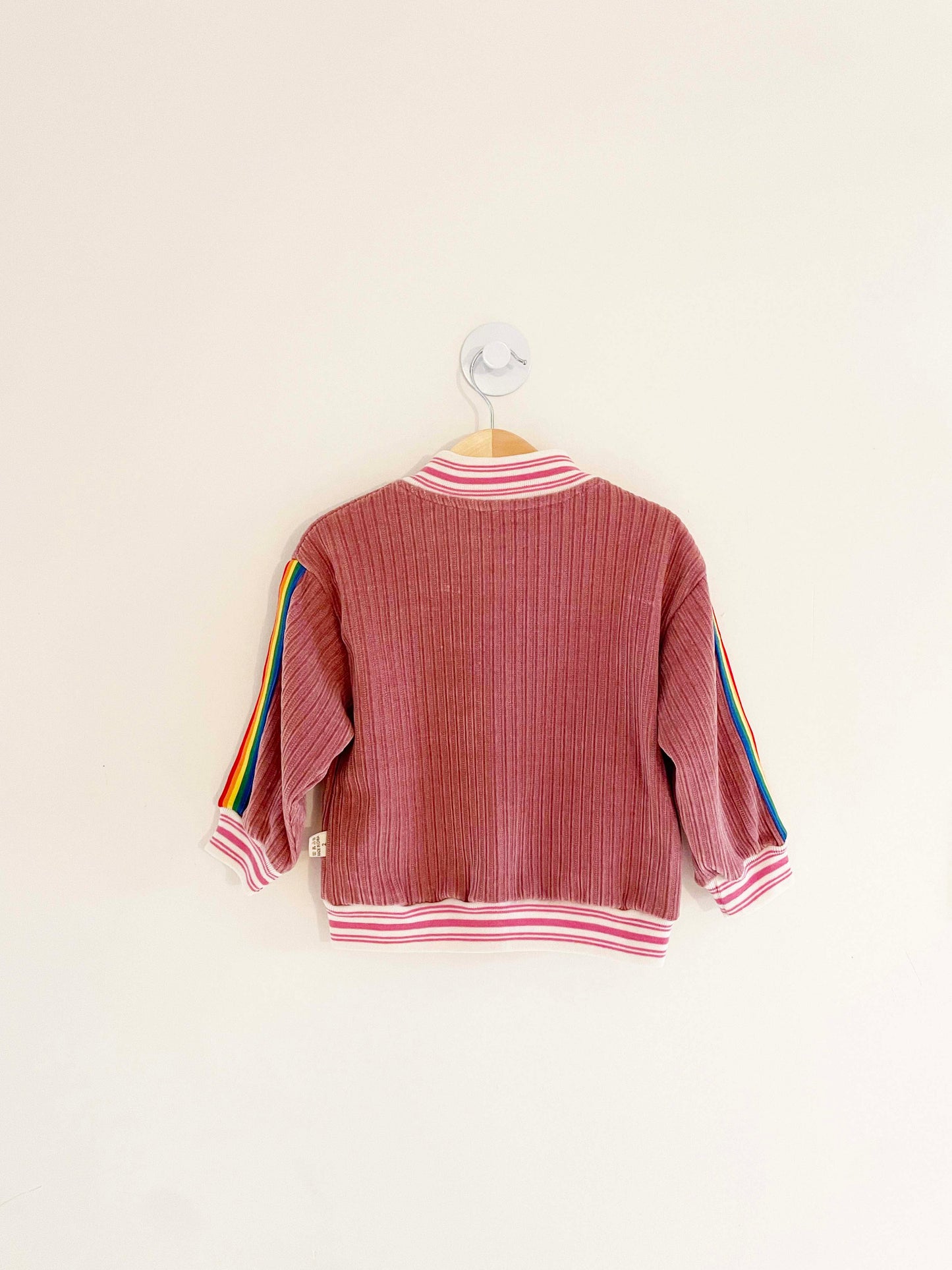 Assorted Brands Corduroy Rainbow Zip-Up Sweatshirt / 4-6Y