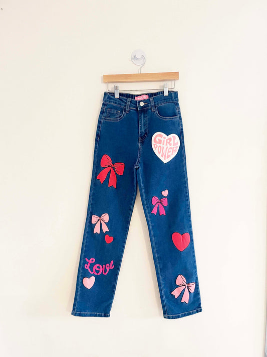 Assorted Brands Printed Jeans / 12Y