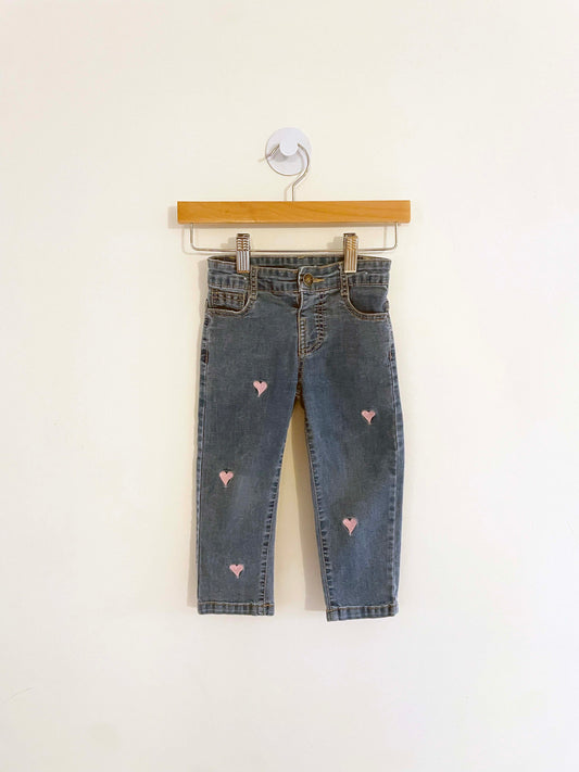 Assorted Brands Embroidered Jeans / 2-3Y