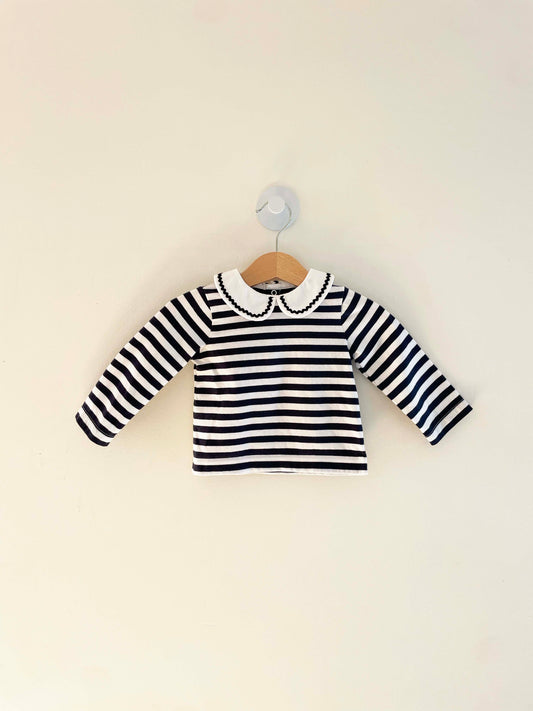 Jacadi Striped Top / 12M
