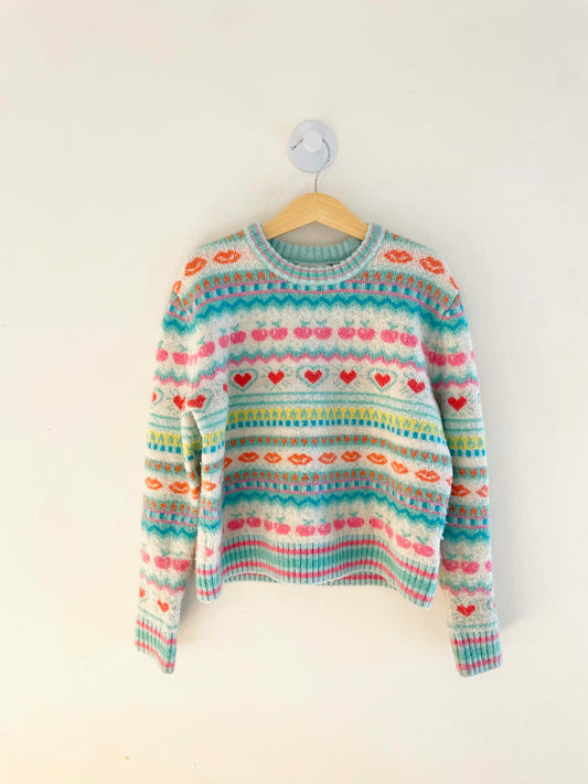 Rockets of Awesome Fair Isle Sweater / 7Y