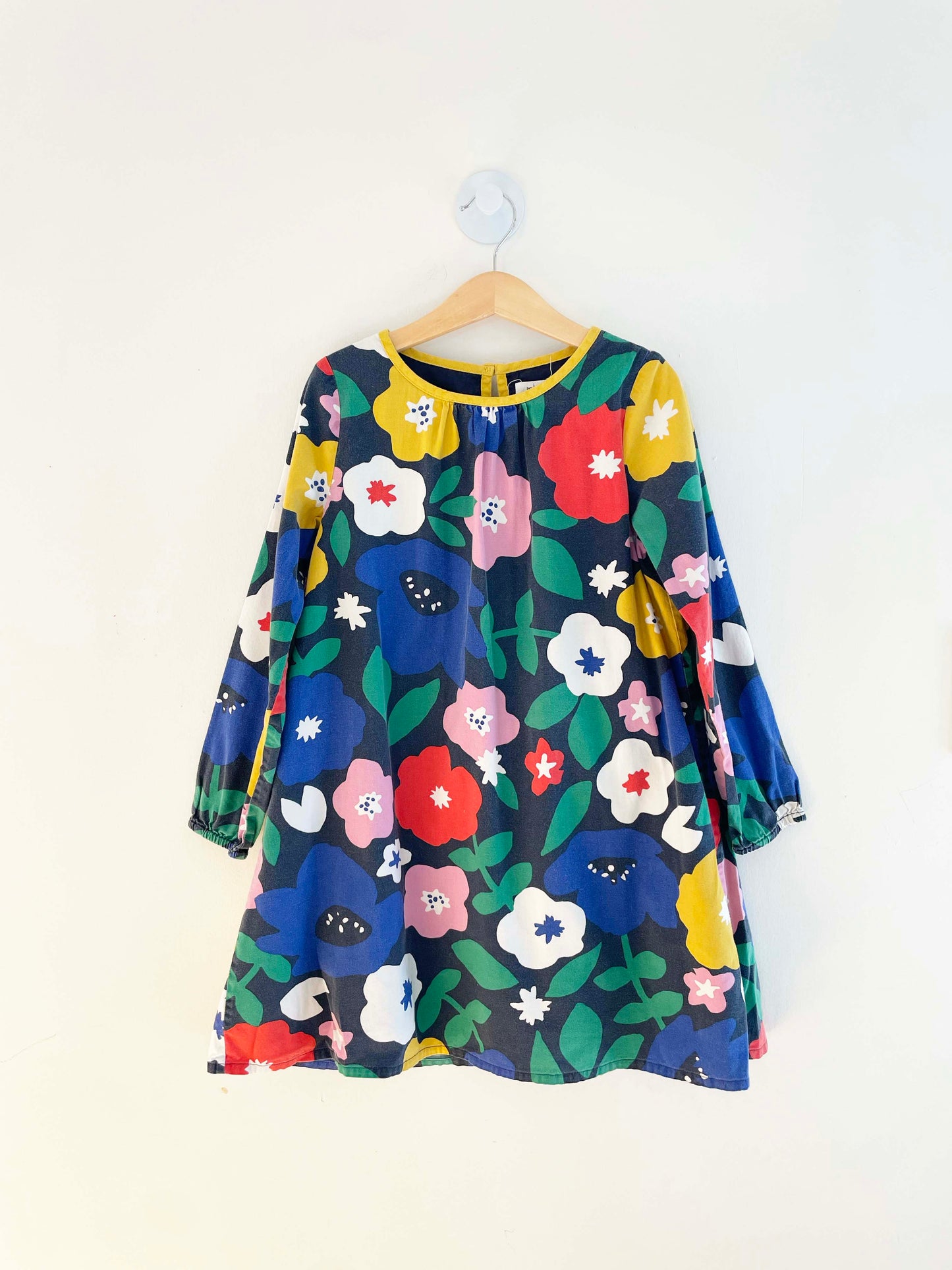 Mini Boden Floral Print Dress / 7-8Y