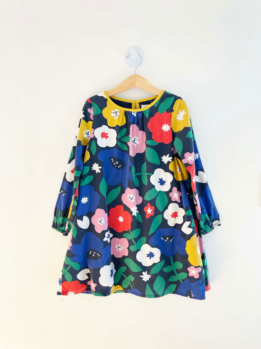 Mini Boden Floral Print Dress / 7-8Y