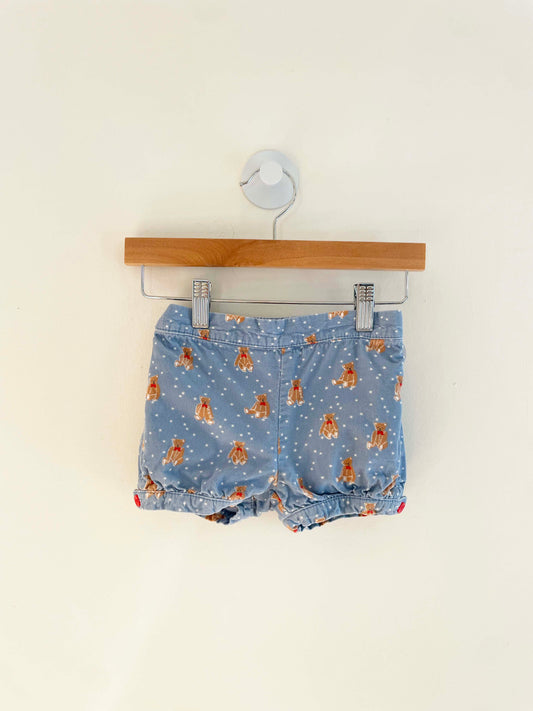Baby Boden Corduroy Bear Shorts / 12-18M