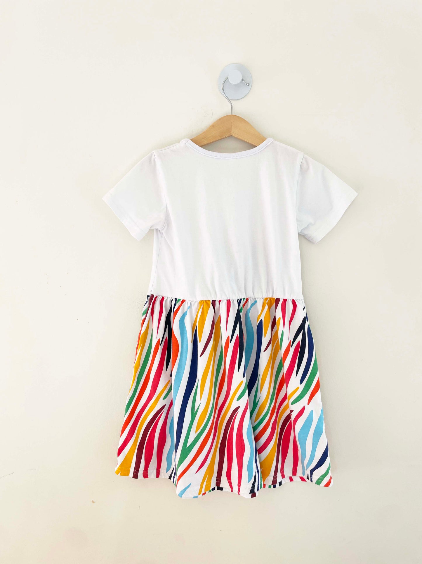 Assorted Brands Rainbow Zebra Dress / 7Y