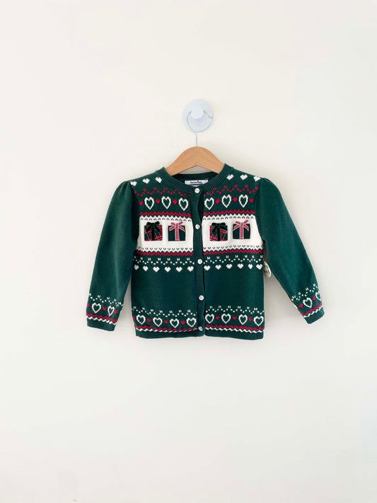 Heartstrings Holiday Cardigan / 2Y