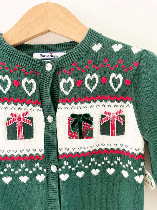 Heartstrings Holiday Cardigan / 2Y