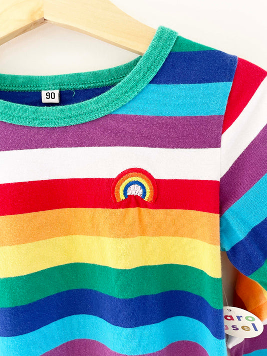 Assorted Brands Rainbow Striped Dress / 2-3Y