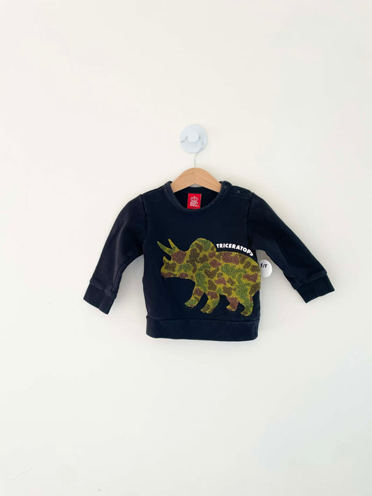 Baby Doll Triceratops Sweatshirt / 18-24M