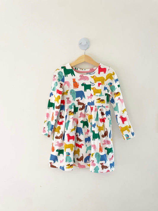 Mini Boden Animal Print Dress / 5-6Y