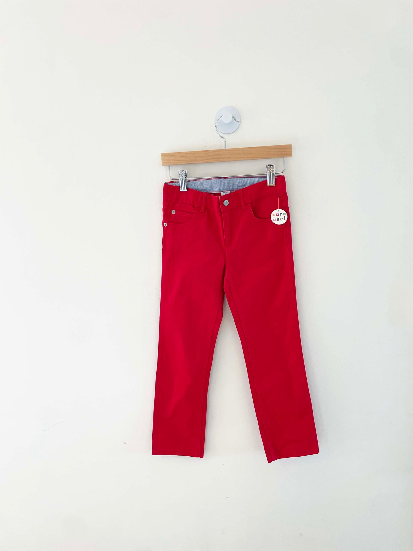 Petit Bateau Red Pants / 6Y
