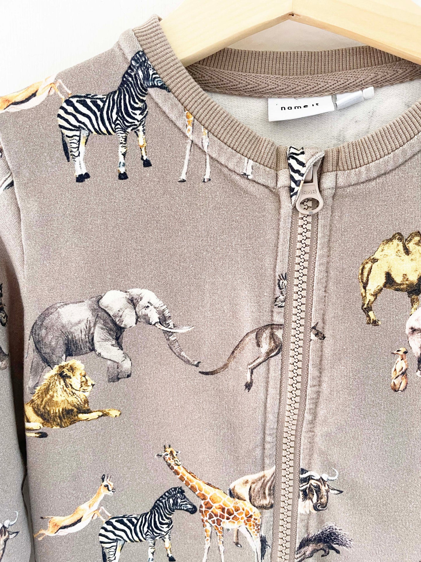 Assorted Brands Animal Zip Up Sweatshirt / 2-3Y