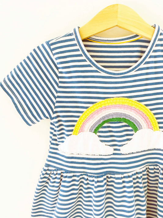 Assorted Brands Striped Dress /4Y