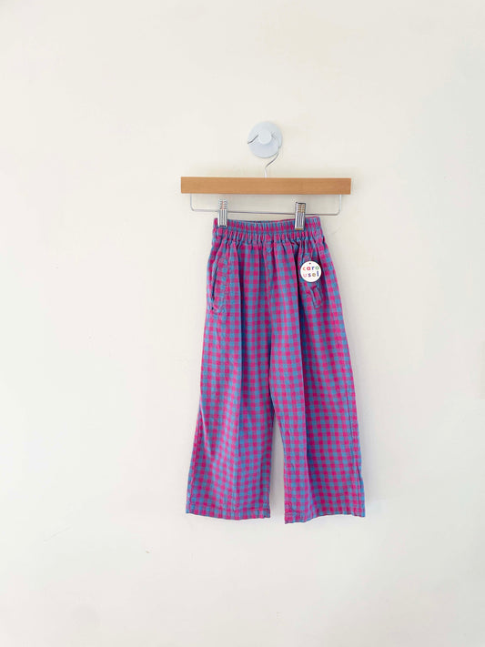 Assorted Brands Wide Leg Plaid Pants / 4-5Y