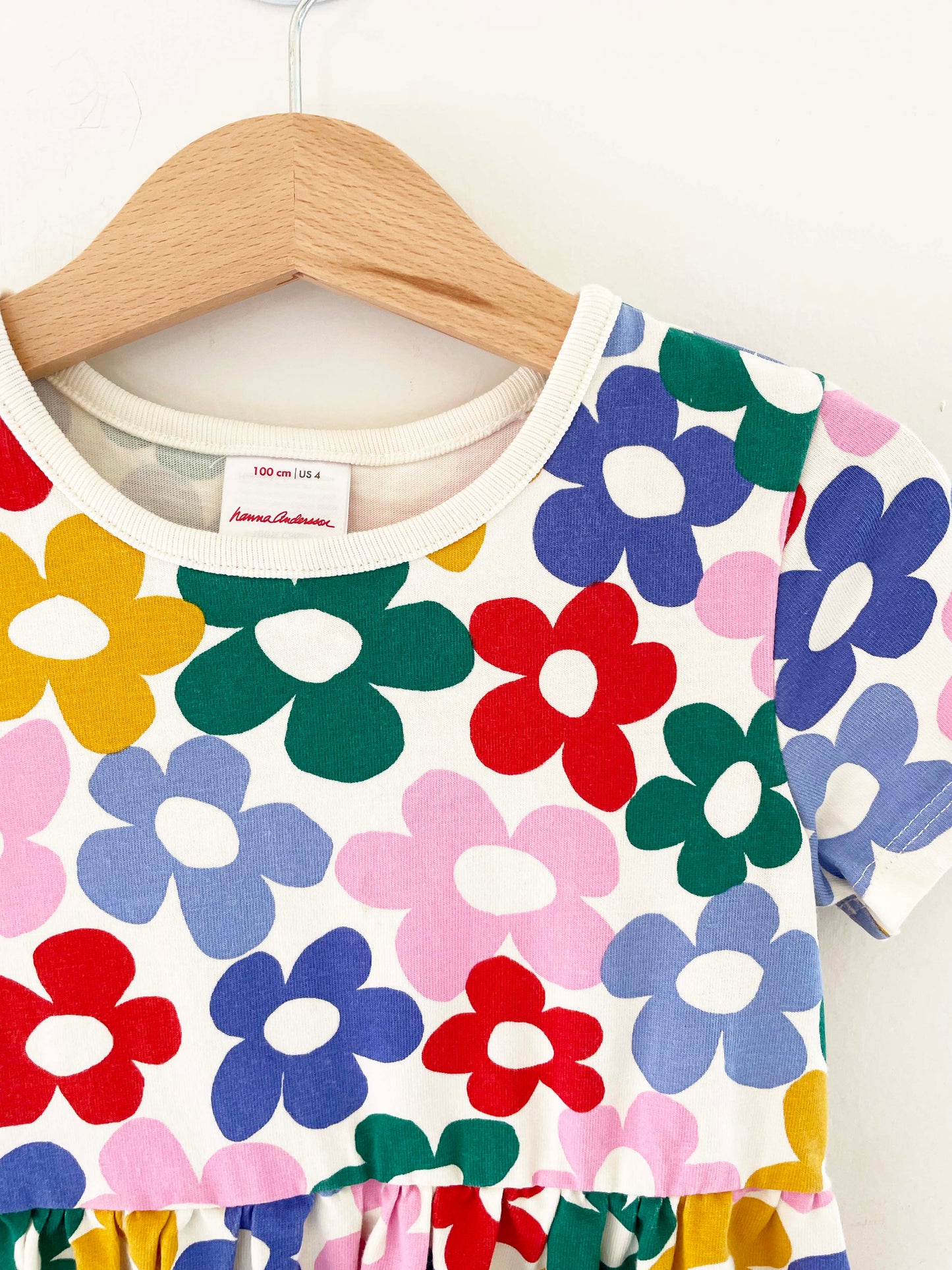 Hanna Andersson Floral Print Dress / 4Y