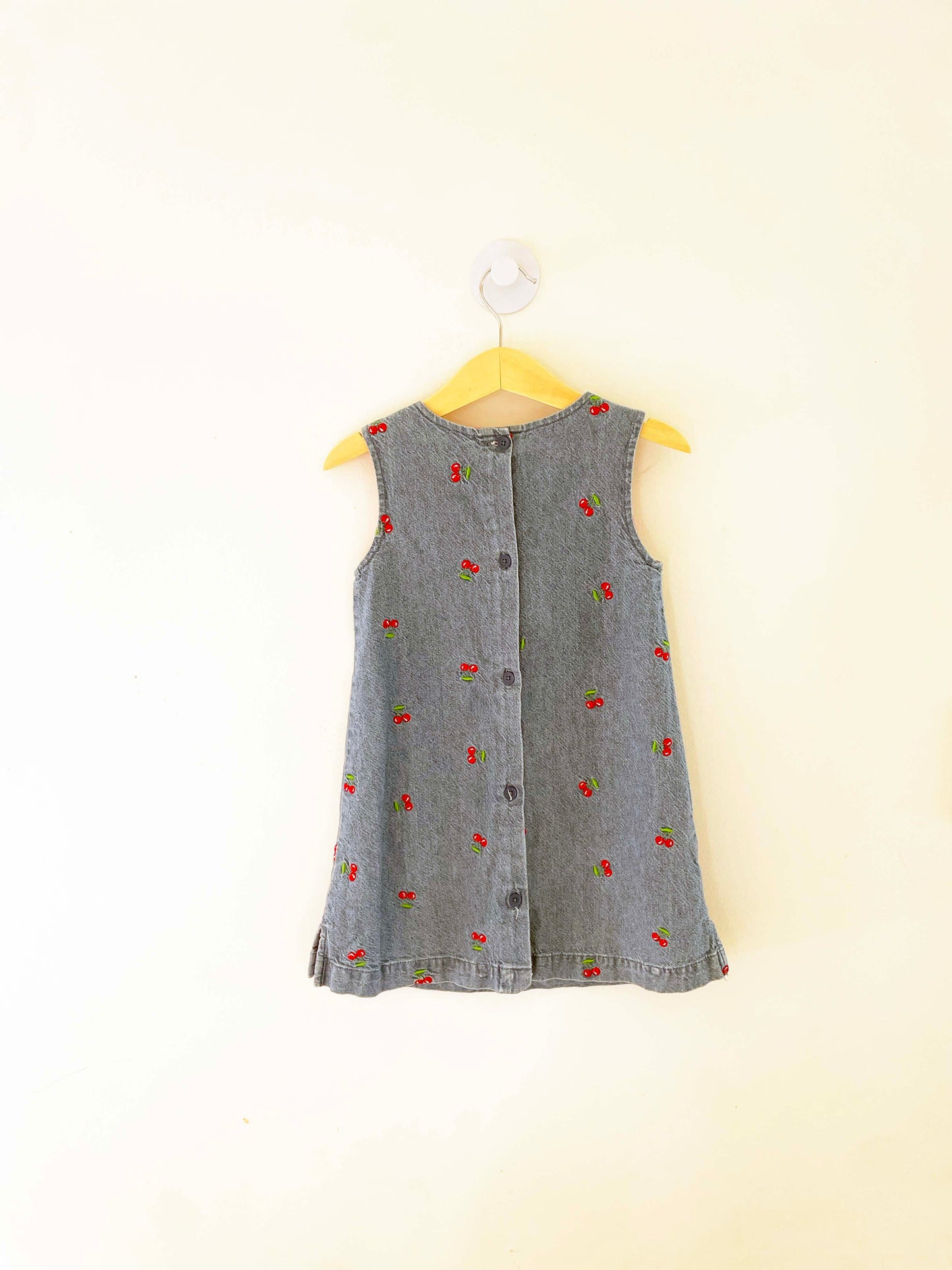Assorted Brands Embroidered Cherry Dress / 4Y