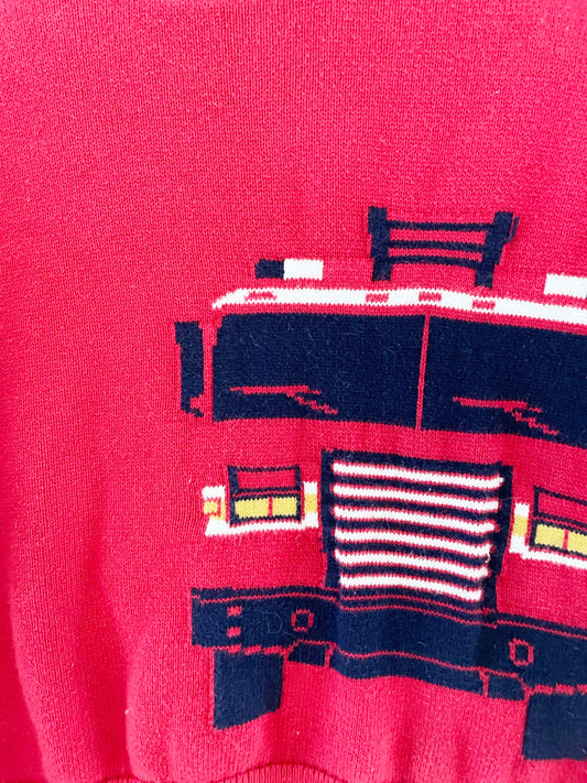 Baby Gap Fire Engine Sweater / 4Y