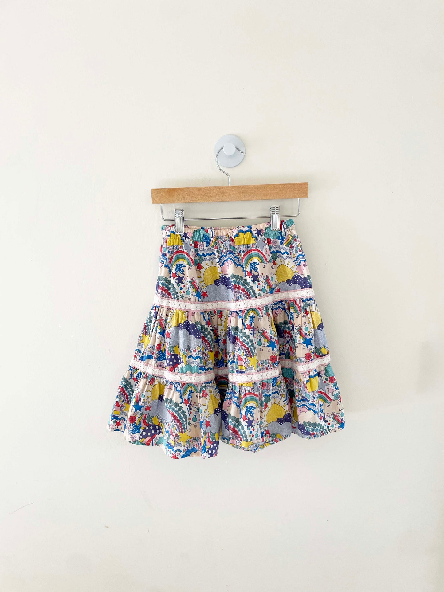 Mini Boden Rainbows and Sunshine Skirt / 8-9Y
