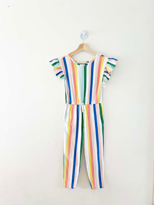 Tea Collection Striped Jumpsuit / 7Y